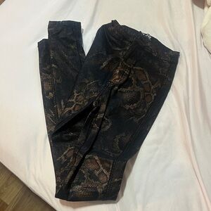 Black and Brown Snake Print Leggings